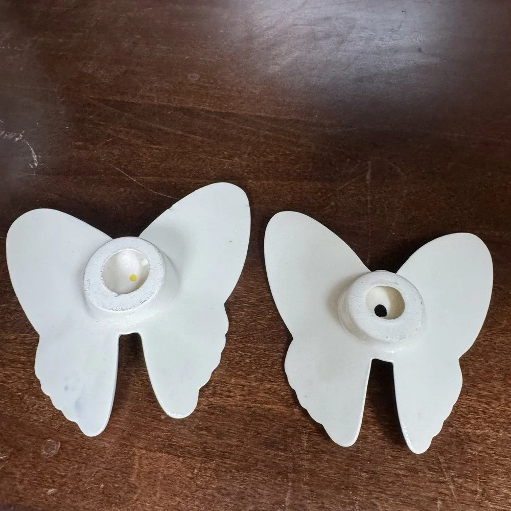 Vintage Hand Painted Ceramic Butterfly Wall Decor Set Cottagecore‎ Farmhouse USA